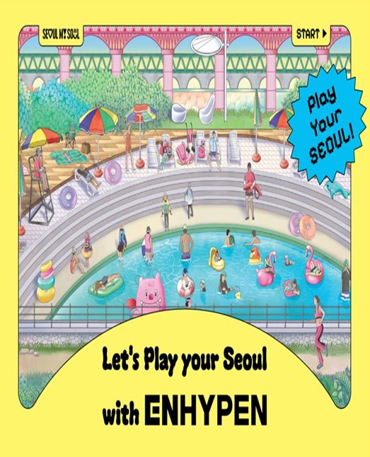'Let`s Play your Seoul with ENHYPEN' 팝업 키비주얼