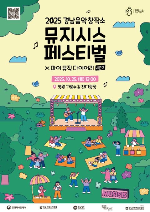 ‘2025 경남음악창작소 뮤지시스 페스티벌’ 포스터