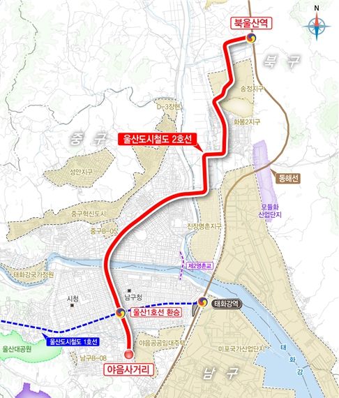 도시철도 2호선 노선도