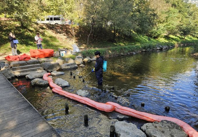 남동구, 수질오염사고 대응 역량 강화를 위한 방제 훈련 실시
