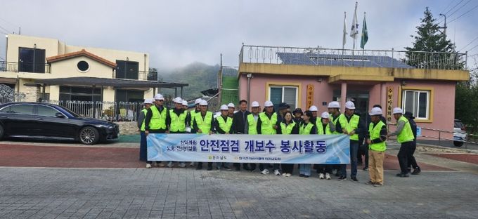 순천시 전업인들, 황전면에서 전기안전 점검 봉사활동