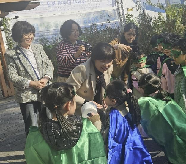수원시 영통구 매탄1동, 사랑유치원과 우유팩 교환 체험 활동 실시