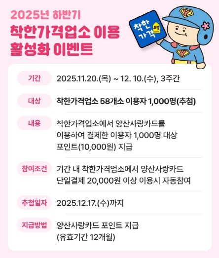 착한가격업소 이용 활성화 이벤트