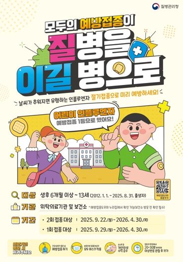 어린이 독감 확산…중증화 예방엔 예방접종 최선