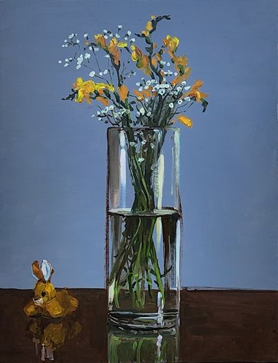 상설기획전시「울산작가 작은그림 상설전」 Composition(구성)53×40.9㎝ ┃ oil on canvas 권영태 作