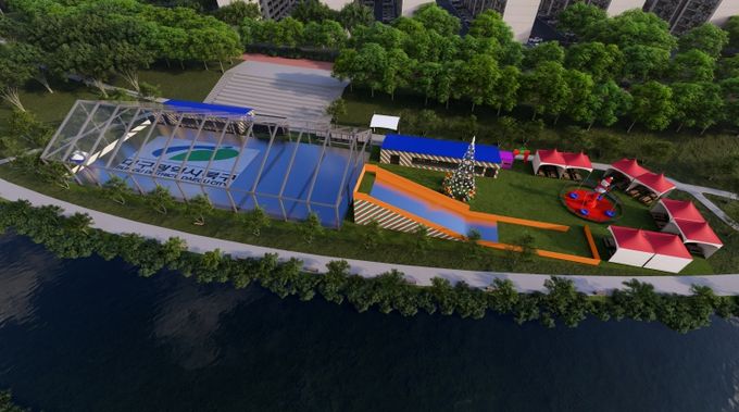 팔거천 야외스케이트장