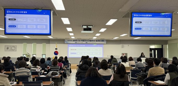인천광역시교육청교육연수원, 교원연구년 특별연수 결과보고회 개최