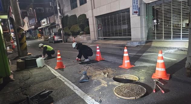 야간 오수역류 민원 해소