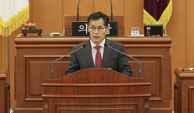 제316회 양천구의회 제2차 정례회 제4차 본회의에서 이기재 양천구청장