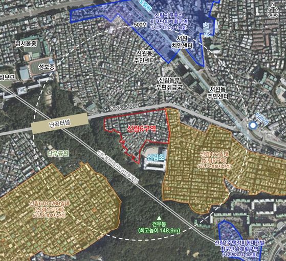위치도 (관악구 신림동 419-1번지 일대)