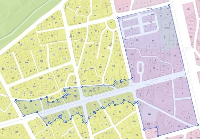 행리단길 일원 지역상생구역 구역도
