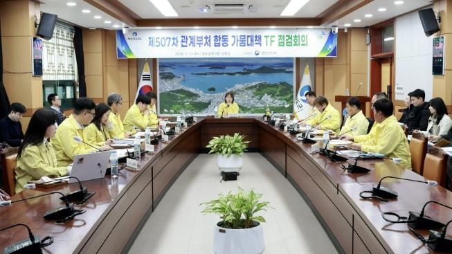 완도군, 노화 넙도 가뭄 대책 회의·현장 점검 실시