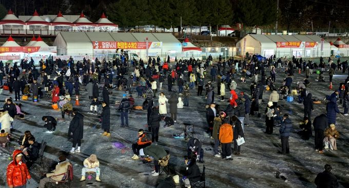 지난 17일 밤, 축제장에서 진행된 밤낚시 프로그램