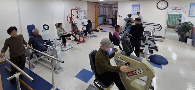 영천시에서 운영하고 있는 재활운동실