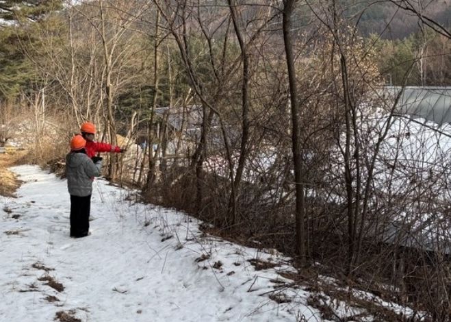 붕괴 대비 해빙기 산사태취약지역 점검