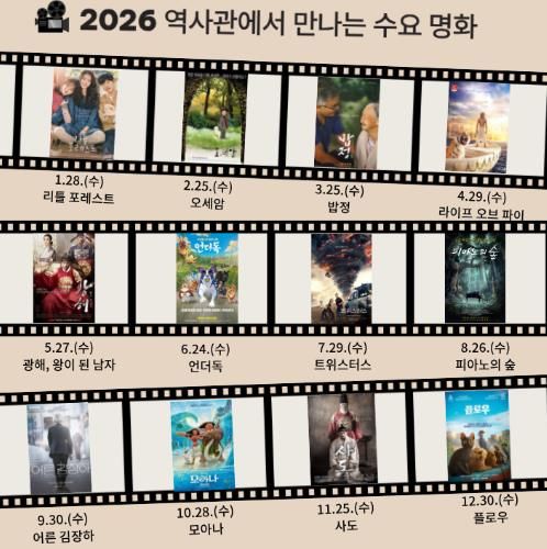 부산교육역사관, ‘역사관에서 만나는 수요 명화’ 운영