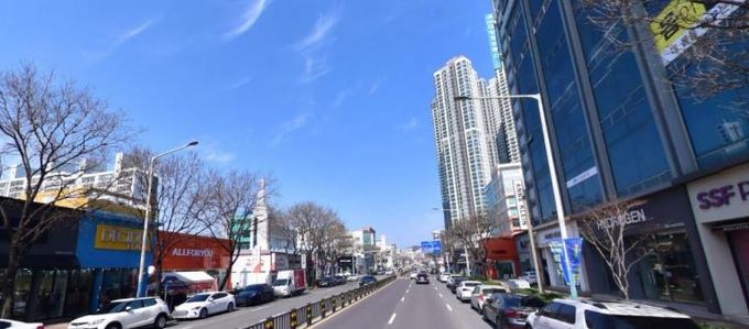 상동 패션거리 골목형상점가 거리 사진