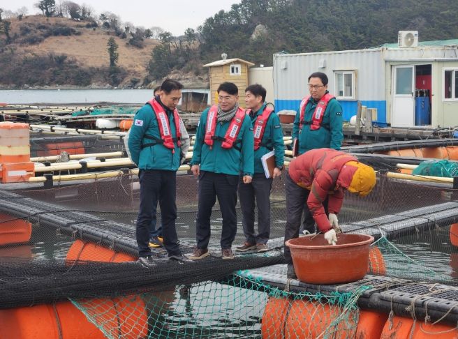 통영해상가두리양식장방문