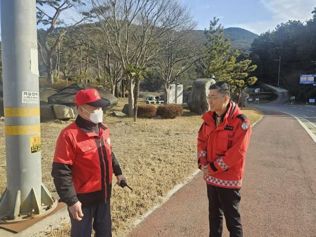 정석원 남해군 부군수, 산불방지 인력 현장 점검 실시