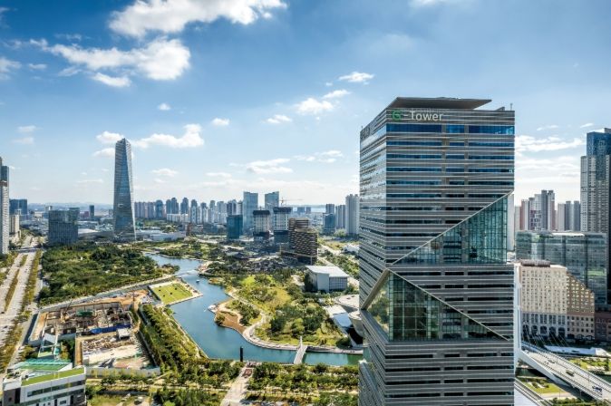 인천경제청 전경(송도 G타워)